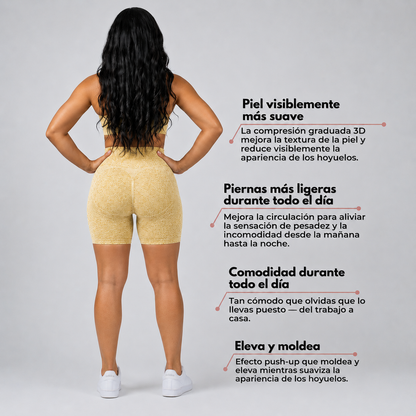 Leggings Push Up Corto EIVANA™ - KHAKI