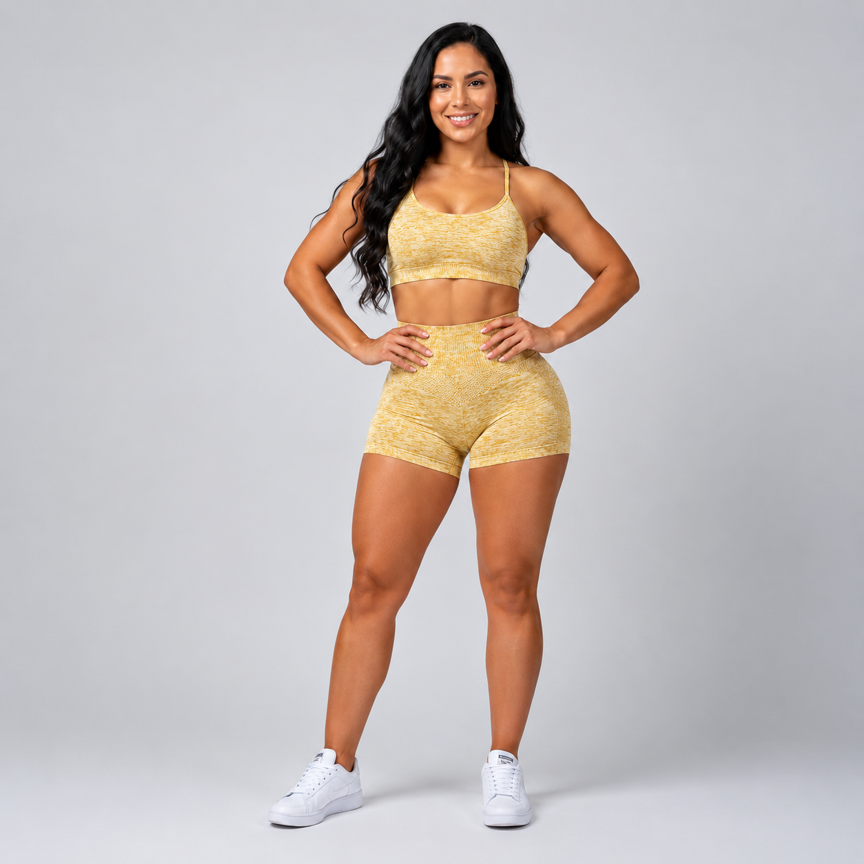Leggings Push Up Corto EIVANA™ - KHAKI
