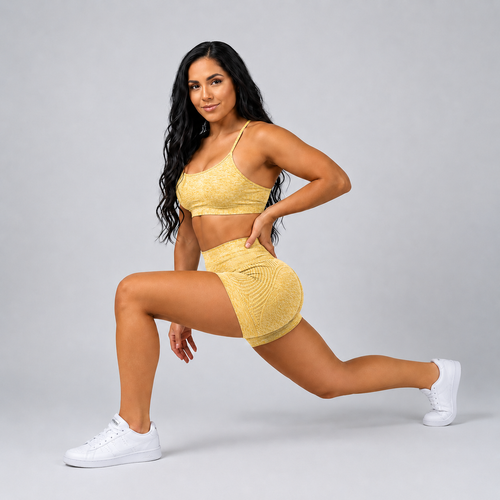 Leggings Push Up Corto EIVANA™ - KHAKI
