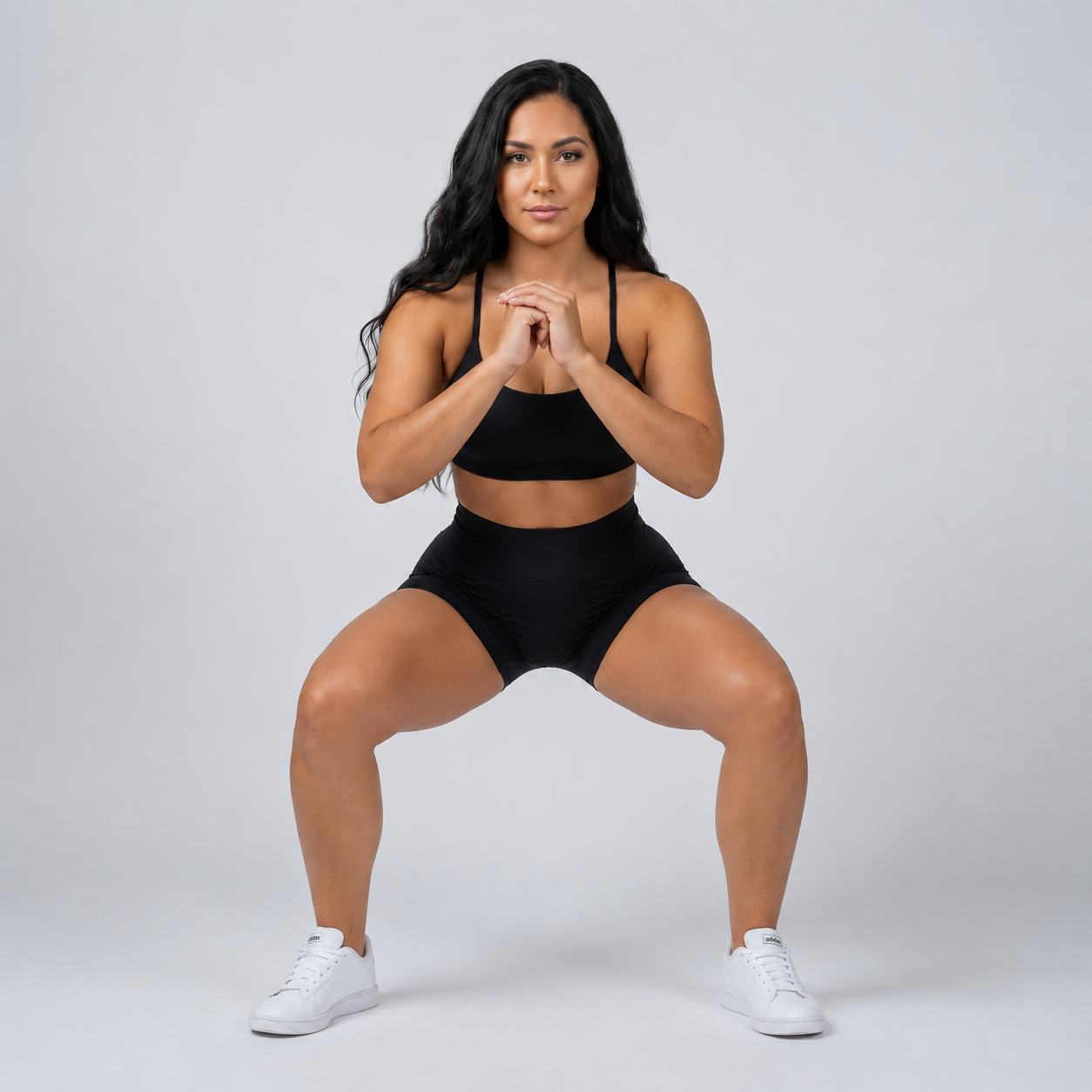 Leggings Push Up Corto EIVANA™ - NEGRO