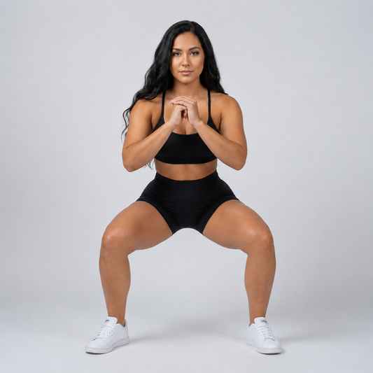 Leggings Push Up Corto EIVANA™ - NEGRO
