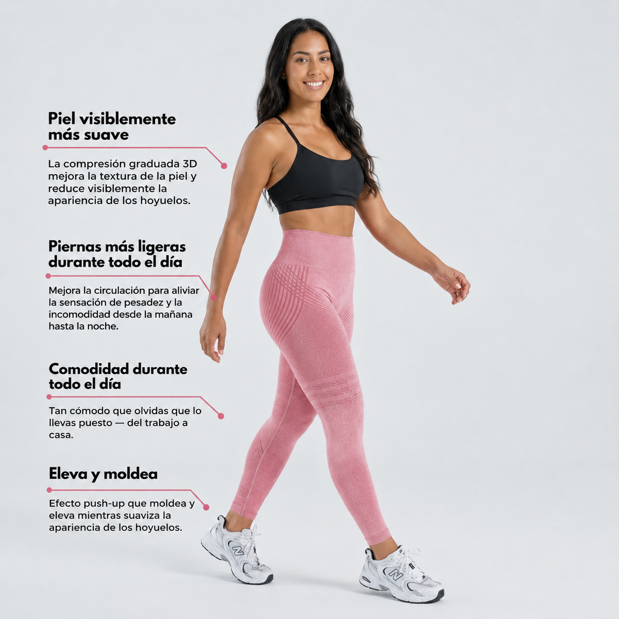 Leggins Push UP EIVANA™ - ROSA