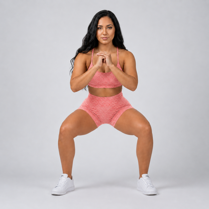 Leggings Push Up Corto EIVANA™ - ROSA