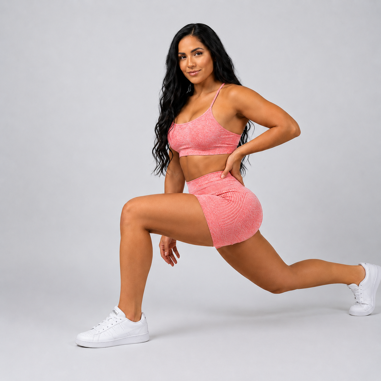 Leggings Push Up Corto EIVANA™ - ROSA