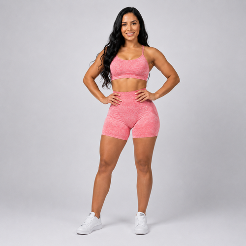 Leggings Push Up Corto EIVANA™ - ROSA
