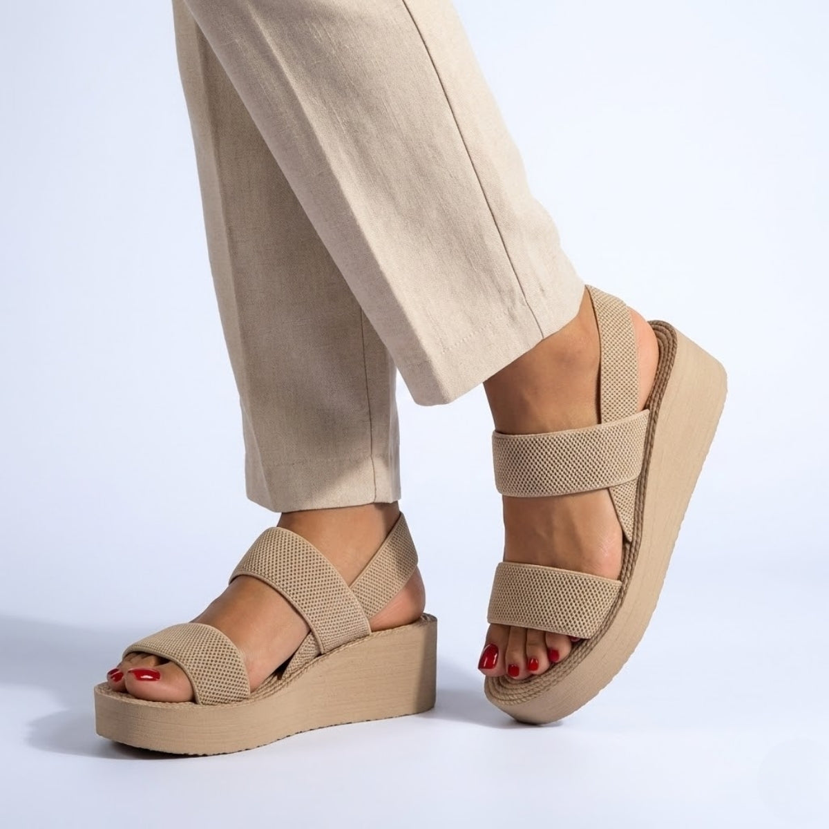 Sandália Plataforma Elegante Flex