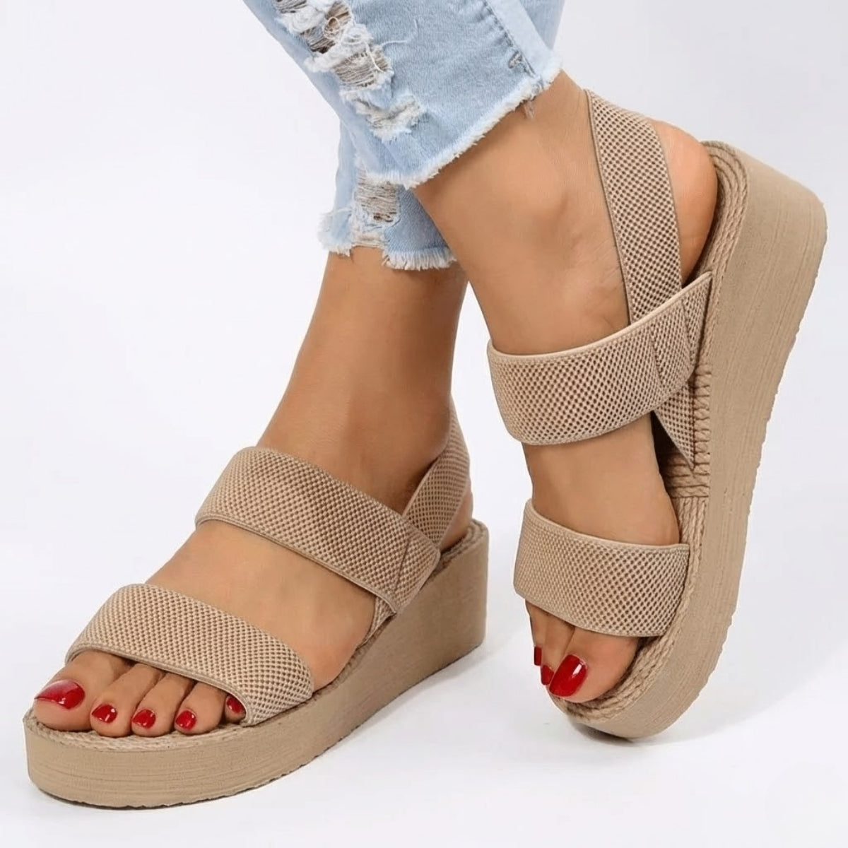 Sandália Plataforma Elegante Flex