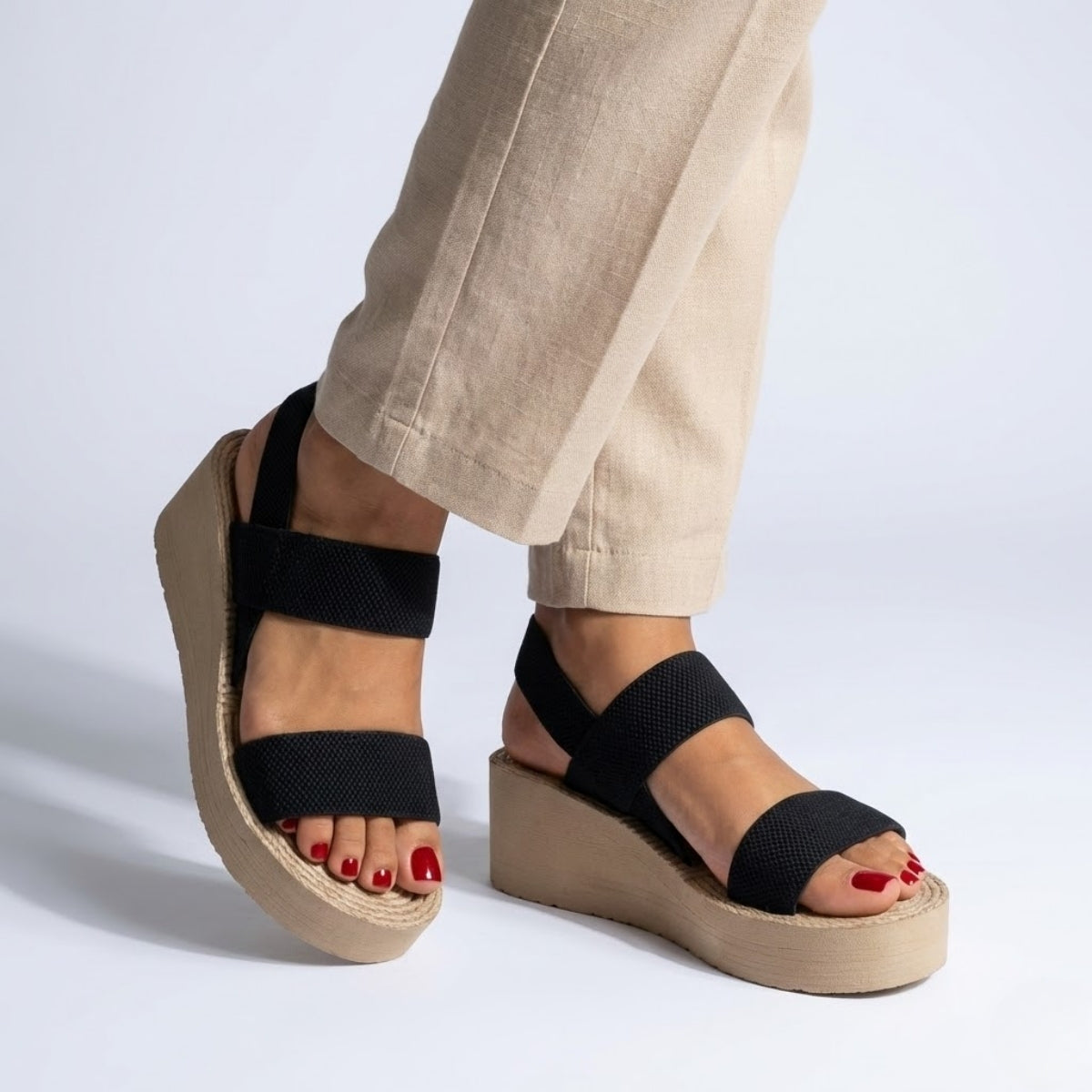 Sandália Plataforma Elegante Flex